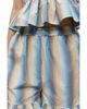 Ganni Ganni Ombre Striped Ruffled Shorts - 4