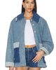 Ganni Ganni Patchwork Denim Midi Jacket - 1