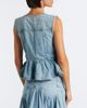 Ganni Ganni Peplum denim top - 4