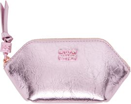 GANNI GANNI Pink Bou Crushed Coin Pouch
