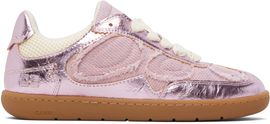 GANNI GANNI Pink Crinkle Metallic Sneakers