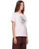 GANNI GANNI Pink Horse Qixi Basic Cotton Jersey T-shirt - 2