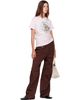 GANNI GANNI Pink Horse Qixi Basic Cotton Jersey T-shirt - 4