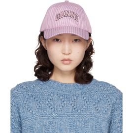 GANNI GANNI Pink Printed Nylon Cap