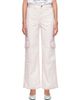 GANNI GANNI Pink Spray Angi Cargo Jeans - 1