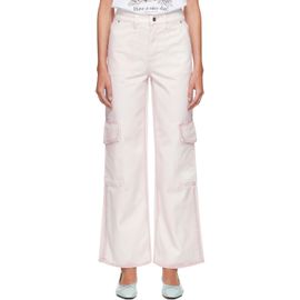GANNI GANNI Pink Spray Angi Cargo Jeans