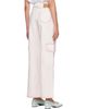 GANNI GANNI Pink Spray Angi Cargo Jeans - 3