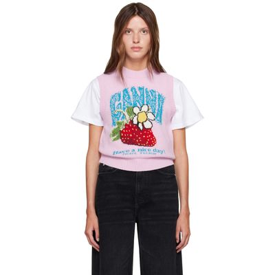 GANNI GANNI Pink Strawberry Vest
