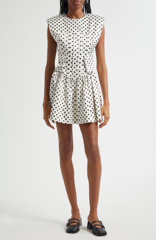 Ganni Ganni Print Dot Corset Minidress