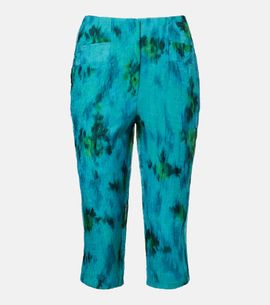 Ganni Ganni Printed capri pants