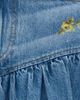 GANNI GANNI Printed Flower Denim Long Skirt Light Blue Vintage - 6