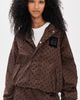 GANNI GANNI Printed Flyweight Nylon Jacket Chicory Coffee - 2