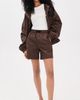 GANNI GANNI Printed Flyweight Nylon Jacket Chicory Coffee - 5