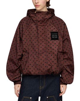 Ganni Ganni Printed Nylon Jacket