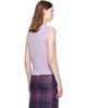 GANNI GANNI Purple Forest Teddy Sweater Vest - 3
