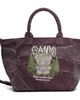 GANNI GANNI Purple Small Easy Shopper Tote - 1
