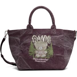 GANNI GANNI Purple Small Easy Shopper Tote