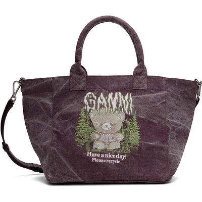 GANNI GANNI Purple Small Easy Shopper Tote