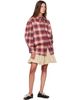 GANNI GANNI Red Check Flannel Shirt - 4