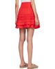 GANNI GANNI Red Cotton Miniskirt - 3