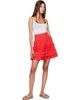 GANNI GANNI Red Cotton Miniskirt - 4