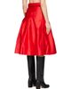 GANNI GANNI Red Duchesse Satin Midi Skirt - 3
