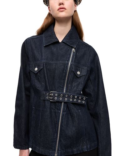 Ganni Ganni Rinse Belted Denim Jacket