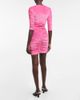 Ganni Ganni Ruched velvet minidress - 3
