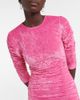 Ganni Ganni Ruched velvet minidress - 4