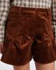 Ganni Ganni Ruffled cotton-blend corduroy shorts - 3