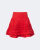 Ganni Ganni Ruffled cotton-blend miniskirt - 1