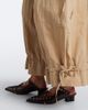 Ganni Ganni Ruffled cotton-blend wide-leg pants - 4