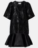 Ganni Ganni Satin cloquÃ© minidress - 1
