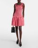 Ganni Ganni Seersucker ruffled minidress - 2