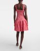 Ganni Ganni Seersucker ruffled minidress - 3