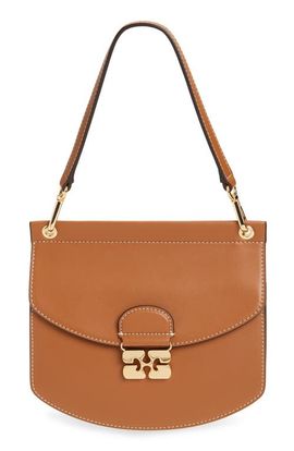 Ganni Ganni Small Apo-G Leather Crossbody Bag