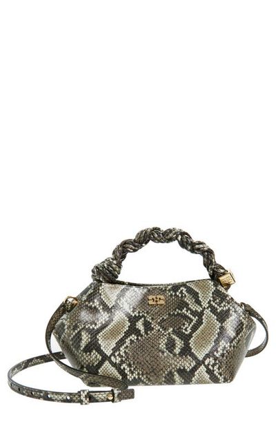 Ganni Ganni Small Bou Leopard Print Handbag