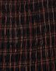 GANNI GANNI Smocked Check Tie Top Cappuccino - 6