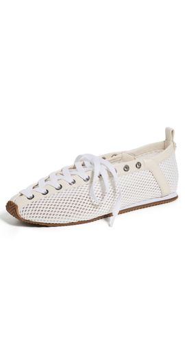 GANNI GANNI Sporty Ballerina Mesh Sneakers Egret