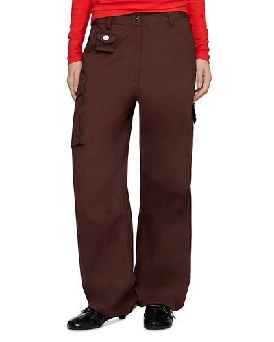 Ganni Ganni Stretch Cotton Cargo Trousers
