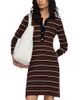 Ganni Ganni Striped Merino Polo Dress - 1