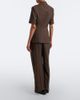 Ganni Ganni Striped pleated wool wide-leg pants - 6