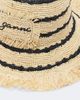 Ganni Ganni Striped raffia bucket hat - 3