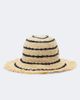 Ganni Ganni Striped raffia bucket hat - 4