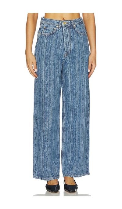 Ganni Ganni Structured Denim Double Fly Baggy Jean