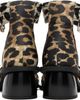 GANNI GANNI Tan & Black Feminine Buckle Open Cut Heels - 2