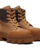 GANNI GANNI Tan Cleated Canvas Trail Boots - 4