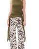 GANNI GANNI Tie Knot Tank Top Military Olive - 1