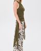 GANNI GANNI Tie Knot Tank Top Military Olive - 4
