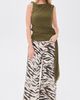 GANNI GANNI Tie Knot Tank Top Military Olive - 5
